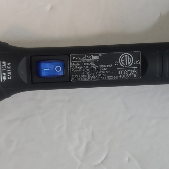 NuMe Curling Wand Model HB025U - Picture 3 of 6